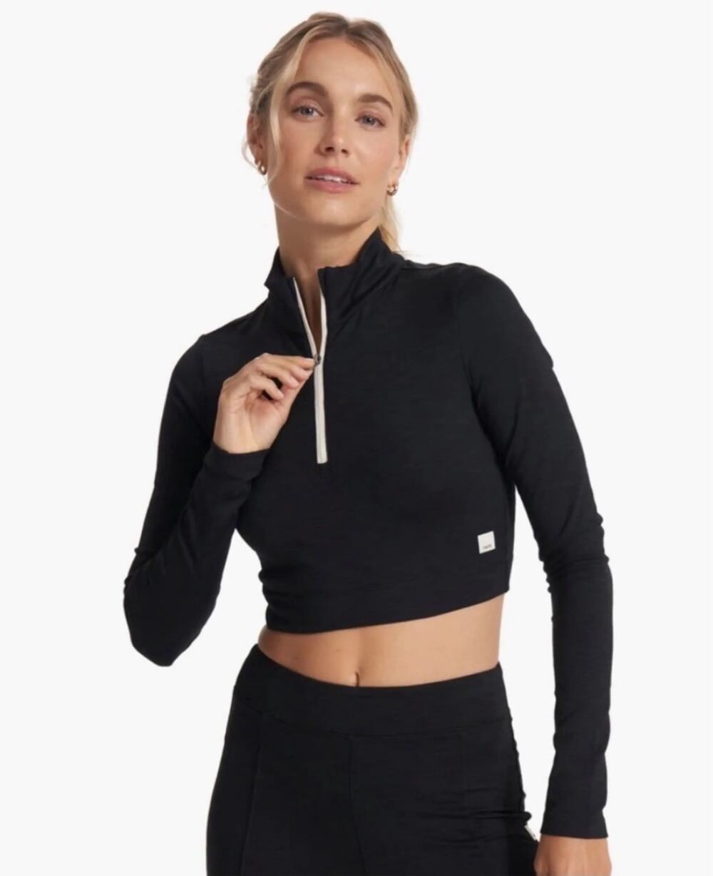 Vuori Lux Rib Half-Zip Pullover 98$